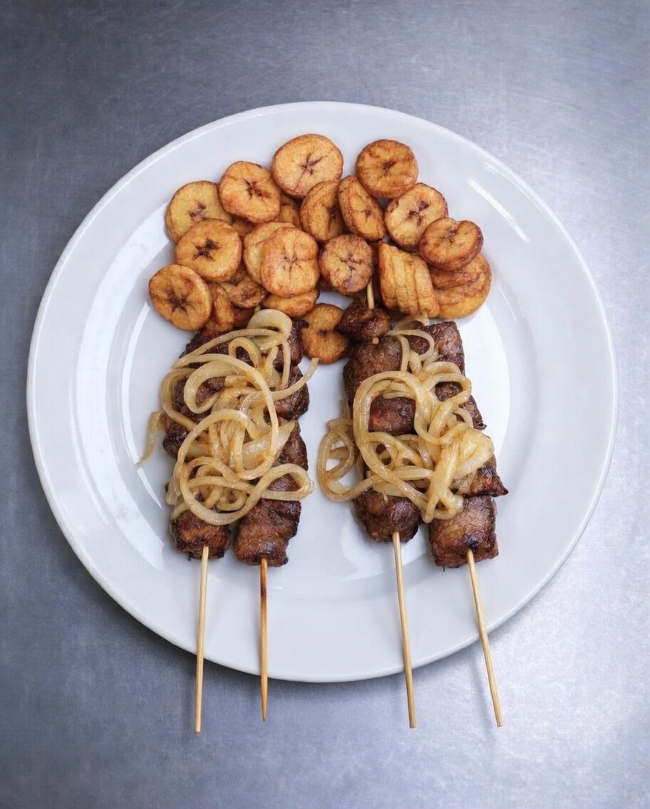 Brochettes plantain