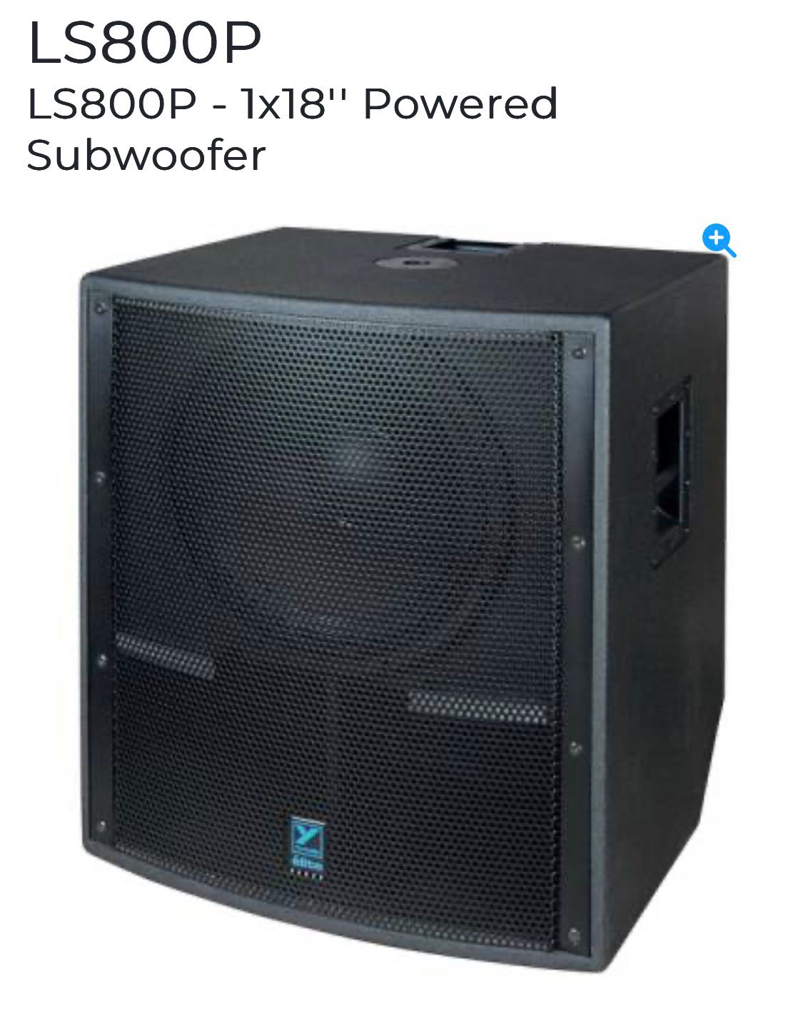 LS800P Subwoofer 18 pouces